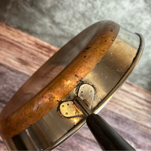 Vintage Revere Ware 1801 Clinton IL Skillet Set 7 inch and 9 inch - Picture 8 of 15